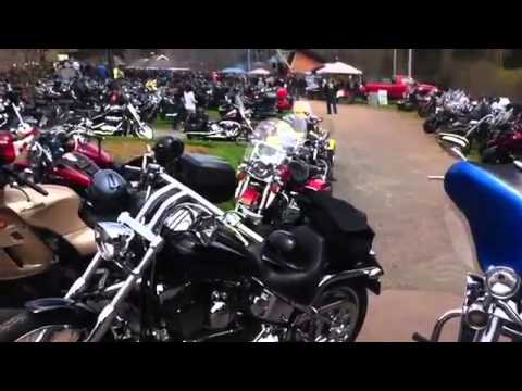 Blessing of the bikes 2012 in Truro NS  Tons of motorcycles