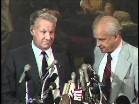 Boris Yeltsin Visits Johns Hopkins - 1989