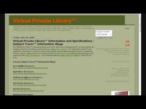 The Virtual Private Library and Deep Web