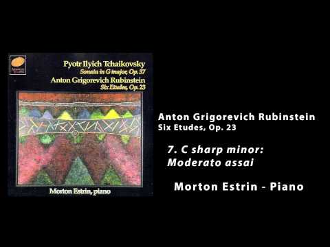 Morton Estrin, Piano - Rubinstein Six Etudes, Op. 23 - 03 C sharp minor: Moderato assai