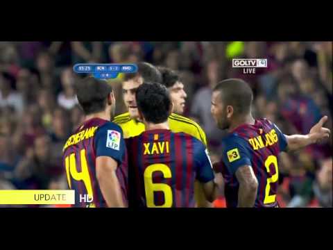 Marcelo's HARD Tackle against Cesc Fabregas HD