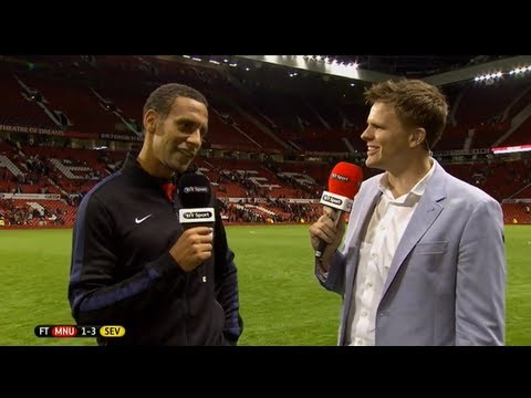 Rio Ferdinand's testimonial post match interview