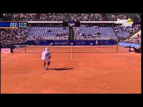 Rome 2003 - 1st Round - David Ferrer vs Andre Agassi - Highlights