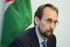 In this Sept. 25, 2013, file photo, Jordan's ambassador to the United Nationas, Prince Zeid al Hussein, speaks to the media during a news conference in New York