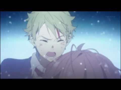 Kyoukai no Kanata Episode 11 - Akihito Saves Mirai