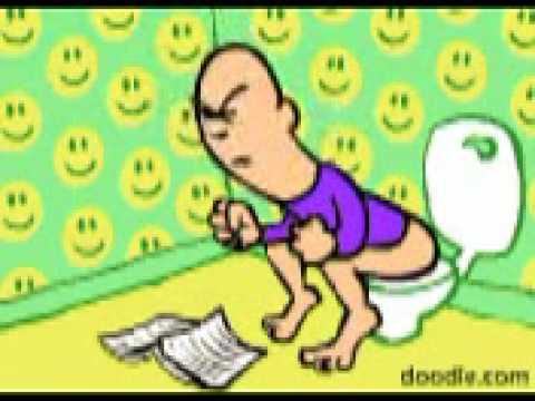 toilet humor, cartoon constipation !