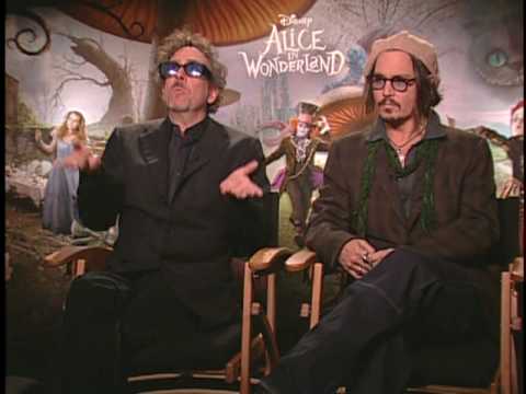 ALICE IN WONDERLAND Interviews with Johnny Depp, Tim Burton, Helena Bonham Carter and more!