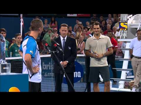 {HD} Lleyton Hewitt Speech Ceremony  Brisbane Interantional Finals 2014