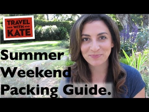 Travel Tips: Summer Weekend Packing Guide for Women on Travel with Kate