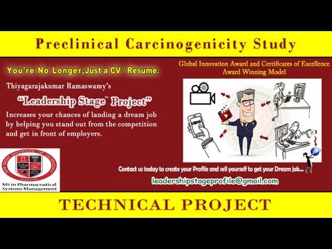 Leadership Stage Project - Preclinical Carcinogenicity Study (New Jersey Institute Of Technology)