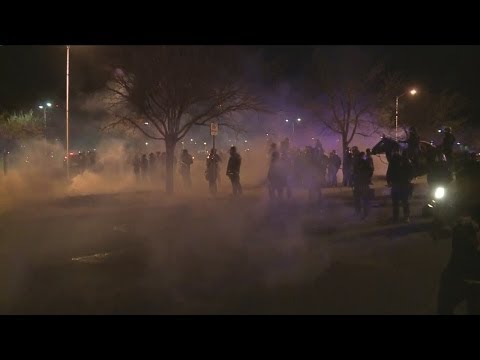 Tear gas released, some APD protesters arrested