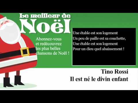 Tino Rossi - Il est né le Divin Enfant - Paroles (Lyrics)