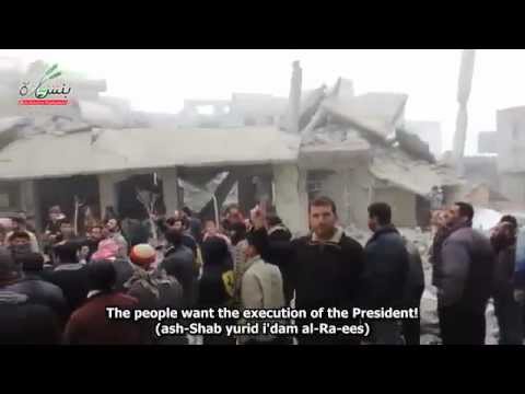 Overlooking the destruction of Al-Assad, Idlib calls for the return of Khilafah | 4 January 2013