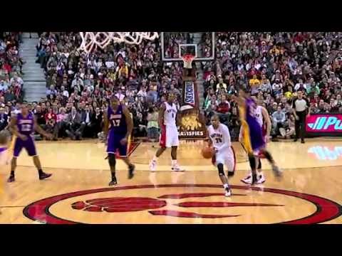 Leandro Barbosa score a half court buzzer beater shot vs Los Angeles Lakers