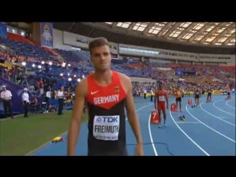 IAAF Athletics World Championships 2013 - Men's Decathlon 400 Metres Heat 4 Ashton Eaton 46.02