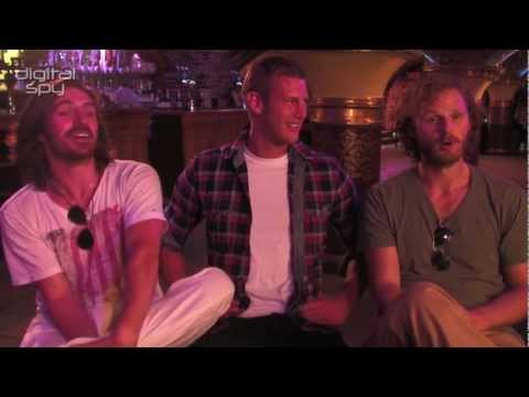 Shirtless Merlin knights Tom Hopper, Eoin Macken & Rupert Young