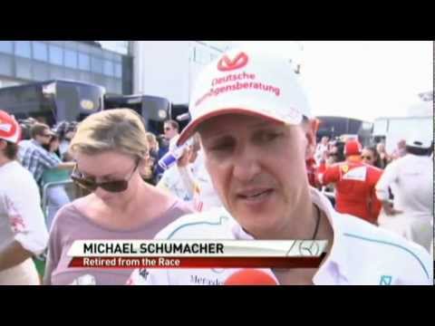 Sky Sports F1 2012: Michael Schumacher Hungary post-race interview