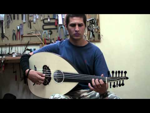 arabic oud made by Dimitris Rapakousios ,Ilias is playing