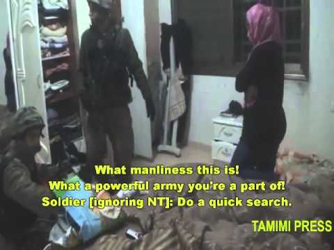 Excerpt: Rare peek at nightly raids of West Bank village (Nabi Saleh) with English subs