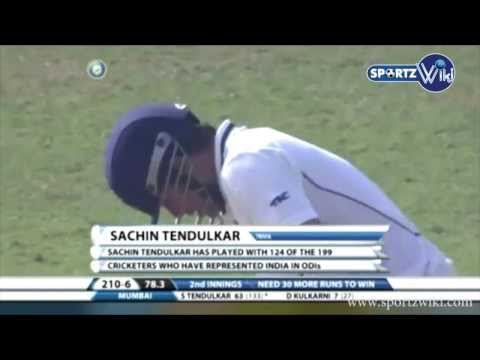 Sachin Tendulkar 79 not out Last Ranji Trophy Innings