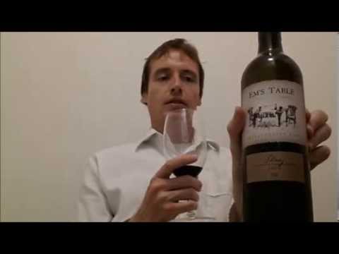 Ems Table 2009 Organic Shiraz Mt Lofty Ranges Red Wine Review.