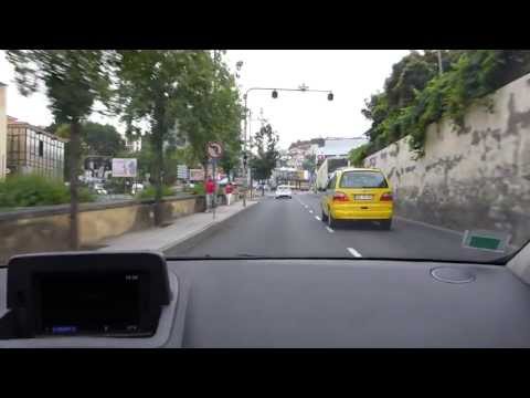 Driving around in Funchal/Madeira, main capital of the island.