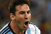 Argentina's Lionel Messi celebrates scoring a goal against Bosnia during their 2014 World Cup Group F soccer match at the Maracana stadium in Rio de Janeiro June 15, 2014.     REUTERS/Michael Dalder (BRAZIL  - Tags: SOCCER SPORT WORLD CUP)         TOPCUP