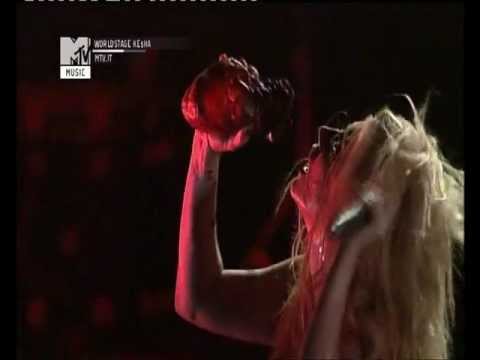 kesha mtv world stage-Cannibal live ke$ha