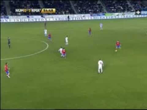 Arjen Robben fantastic goal. Numancia - Real Madrid 0:2