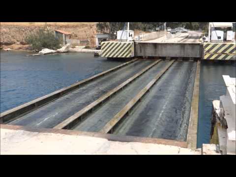 OurTour marvel at the submersible bridge on the Corinth canal, Greece