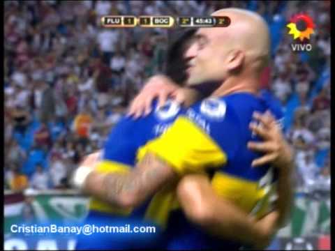 Fluminense 1 Boca 1 Copa Libertadores 2012 Los goles (Audio Espn Radio Rivadavia )