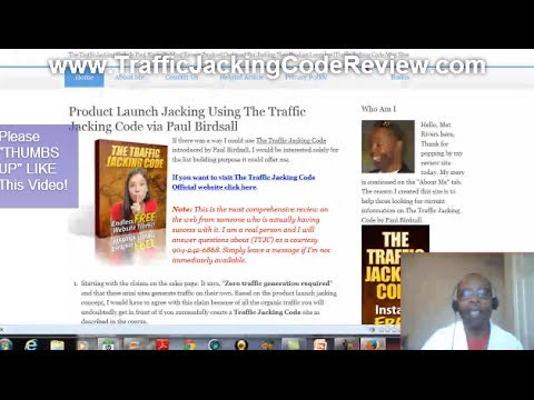 The Traffic Jacking Code Members Area Review of Paul Birdsall's Traffic Jacking Code