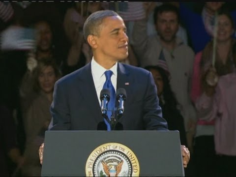 US election: President Barack Obama's victory speech in full