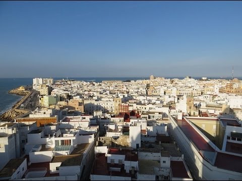 Landscape from Cadiz Cathedral, Catedral de Santa Cruz de Cadiz, Cadiz, Andalusia, Spain, Europe