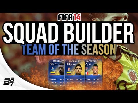 SOLID TOTS HYBRID SQUAD w/ 4 TOTS CARDS | FIFA 14 Ultimate Team Squad Builder