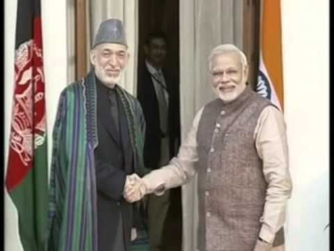 PM Narendra Modi meets President of Afghanistan, Hamid Karzai