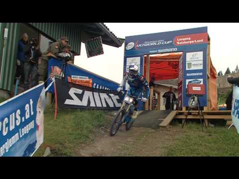 Downhill action@UCI MTB WORLD CUP 2011 LEOGANG