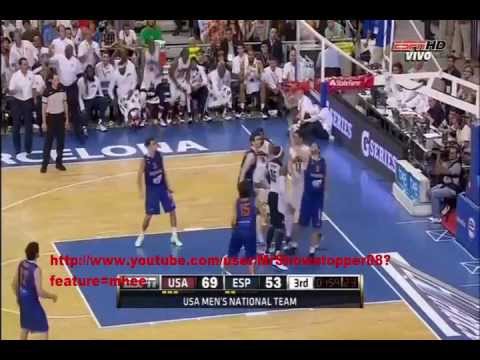 Spain vs USA Men's Basketball July 24 2012  Full Game Full HD