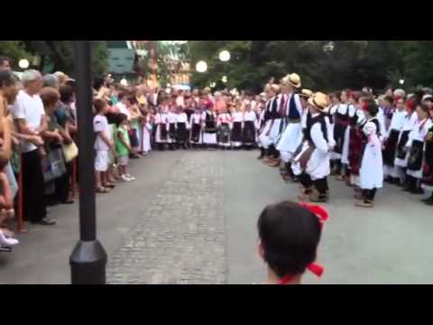 traditional Serbian dance + music performance at Atomska Banja