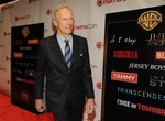 Clint Eastwood, director/producer of the upcoming film "Jersey Boys," arrives for the Warner Bros. presentation at CinemaCon 2014 on Thursday, March 27, 2014 in Las Vegas.