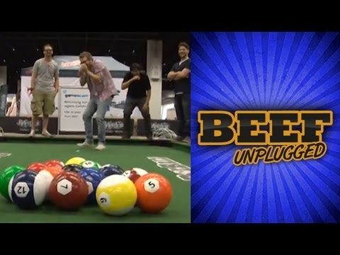 BEEF Unplugged: Bälle gegen Bohnen (Fussball Billard)