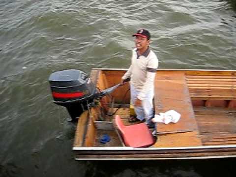 Negotiating with watertaxi drivers in Bandar Seri Begawan, Brunei, Southeast Asia