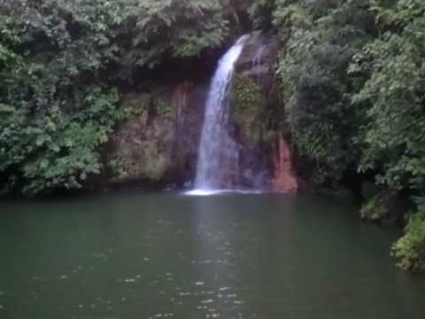 Waterfall at Tasek Lama Health Park in Brunei.mp4