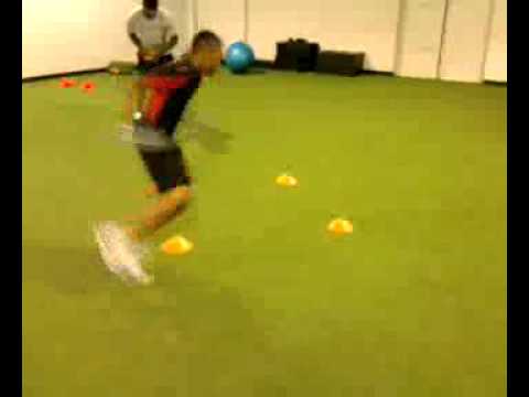 Chad Ochocinco drill at Athletic Republic