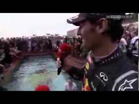 Formula One: Mark Webber interview surprise (2012 Monaco Grand Prix) (Sky Sports F1)