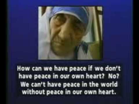 . . . . . St .  Mother  Teresa . . . Mother of  Kolkata . . . . .Mother Theresa  .  . interview 1996