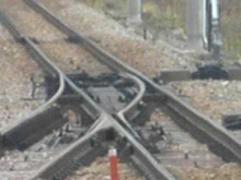 Railroad switch of high speed railway(Niigata-Japan)  可動ノーズクロッシング