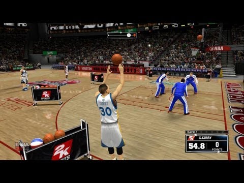 NBA 2K14 All Star Three Point Contest! ft Steph Curry, James Harden, Klay Thompson