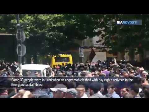 Anti-gay Protesters Clash with LGBT Activists in Tbilisi