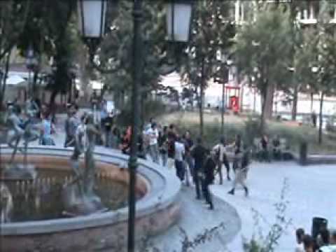 Flash Mob ninja fight In Tbilisi Georgia